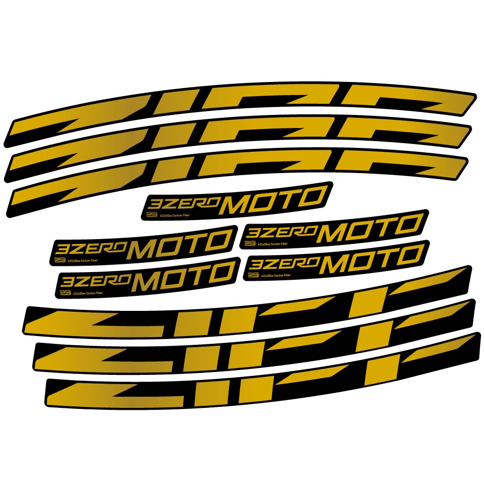 Stickers Zipp 3Zero Moto compatibles Autocollants roues VTT 29"