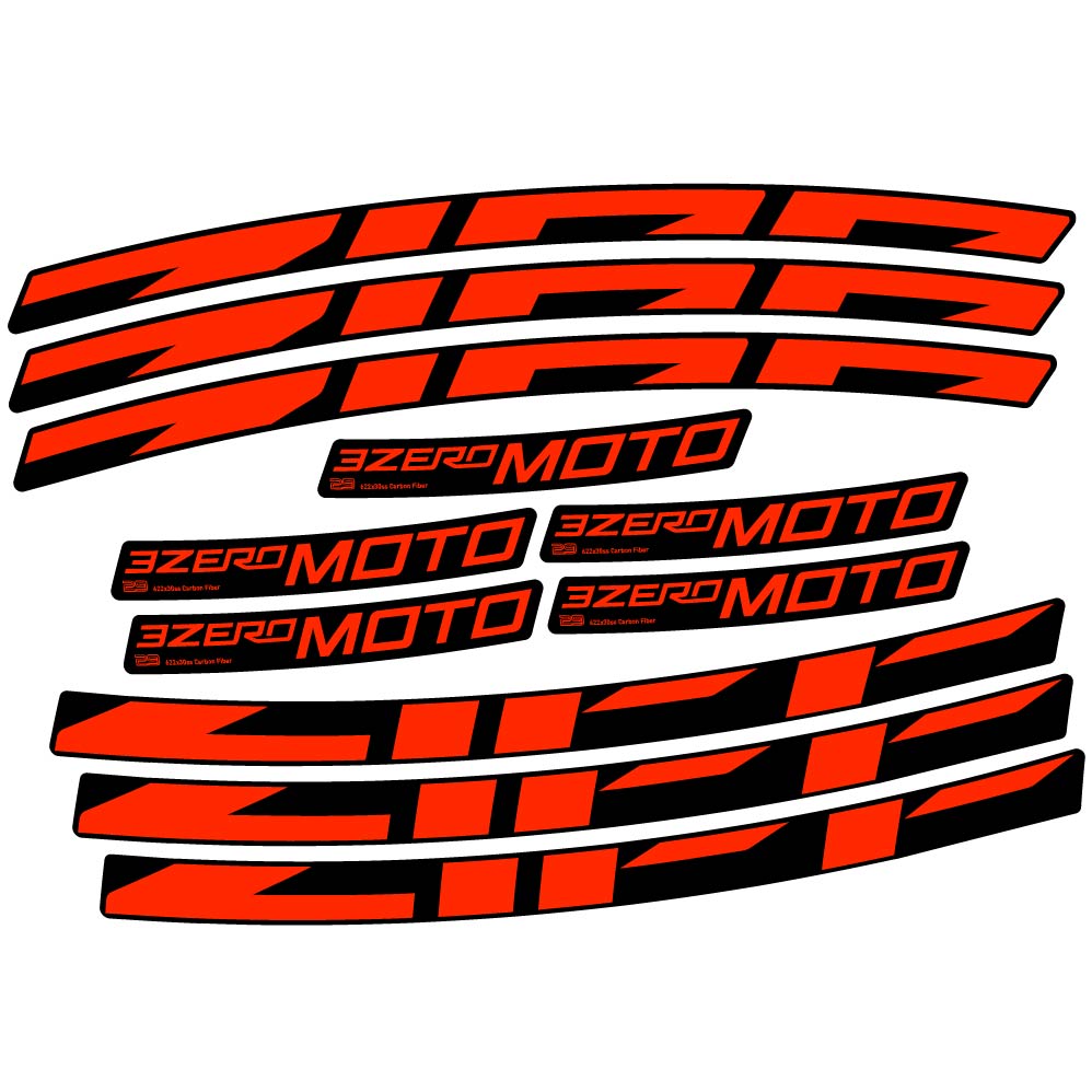 Stickers Zipp 3Zero Moto compatibles Autocollants roues VTT 29"