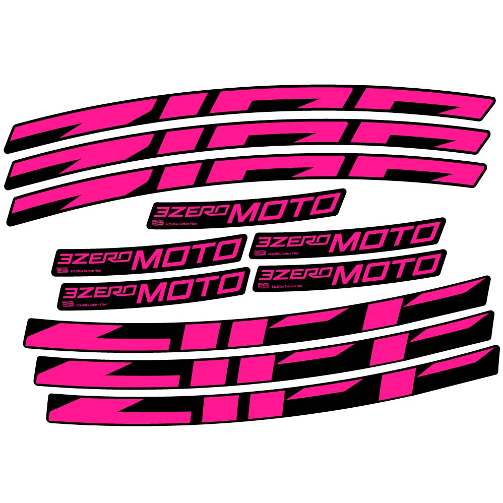 Stickers Zipp 3Zero Moto compatibles Autocollants roues VTT 29"