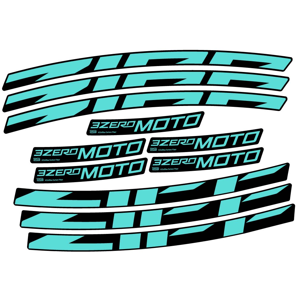 Stickers Zipp 3Zero Moto compatibles Autocollants roues VTT 29"