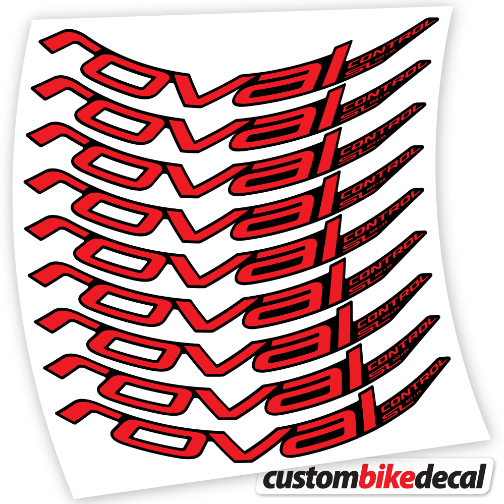 Red decal for Roval Control SL 2020 Bikes MTB 29 MTB wheel – bike sticker vinyl