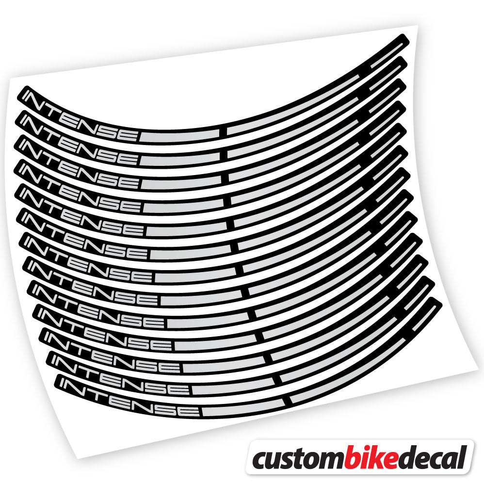 Light Silver decal for Intense MTB wheel – bike sticker vinyl