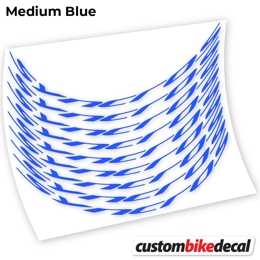 Medium Blue decal for Syncross MTB wheel – bike sticker vinyl
