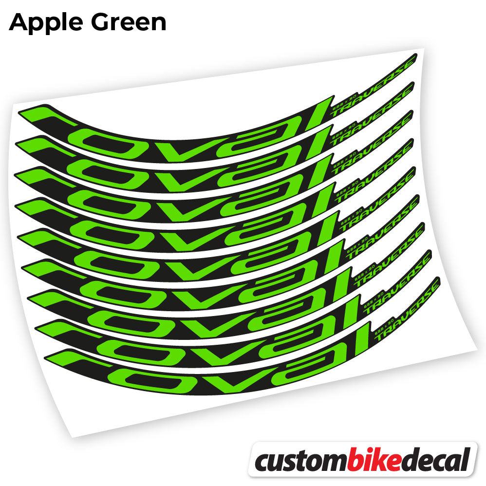 Apple Green decal for Roval Traverse Carbon 2021 MTB wheel – bike sticker vinyl