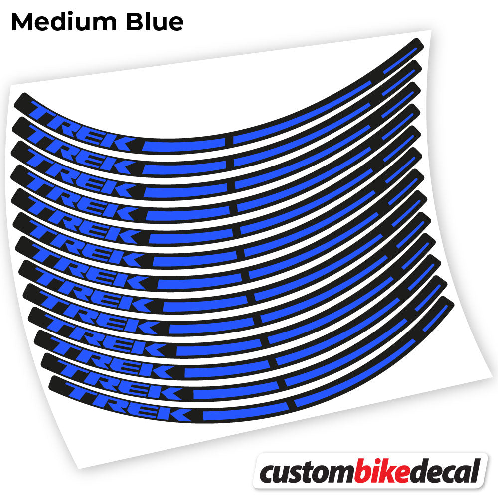 Medium Blue decal for Trek wheel – bike sticker vinyl
