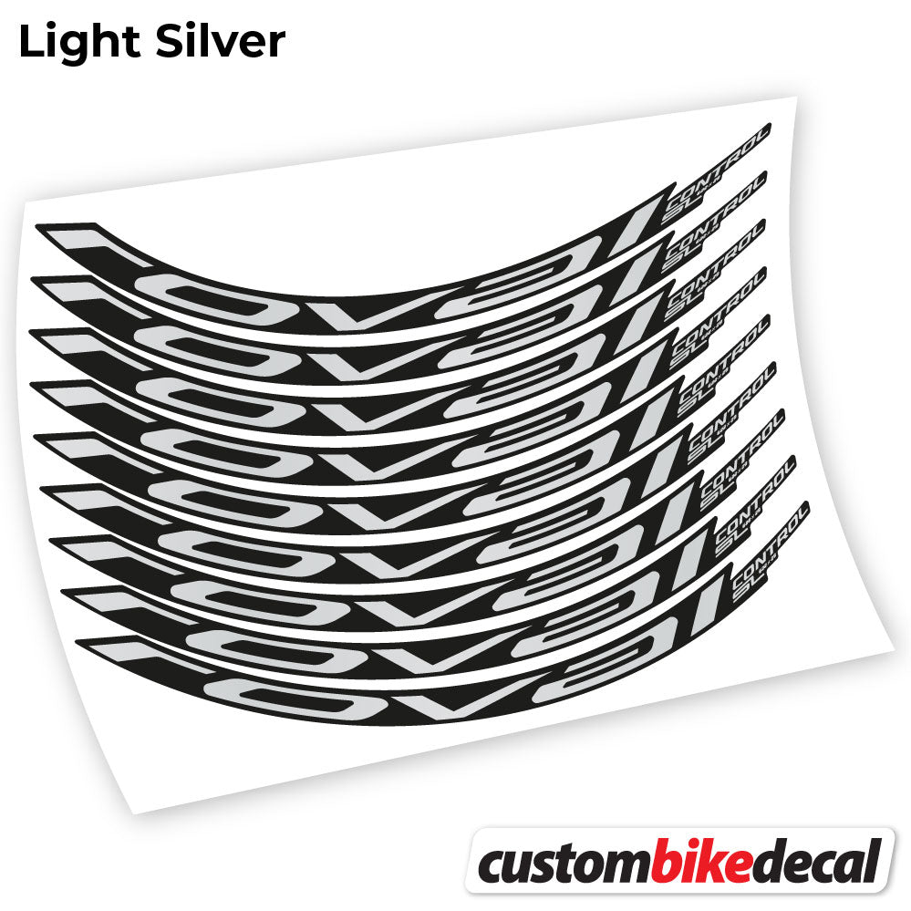 Light Silver decal for Roval Control SL 2021 MTB wheel – bike sticker vinyl