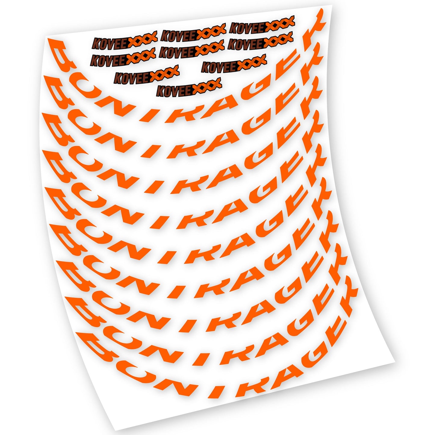 Stickers Bontrager Kovee XXX compatibles Autocollants roues VTT