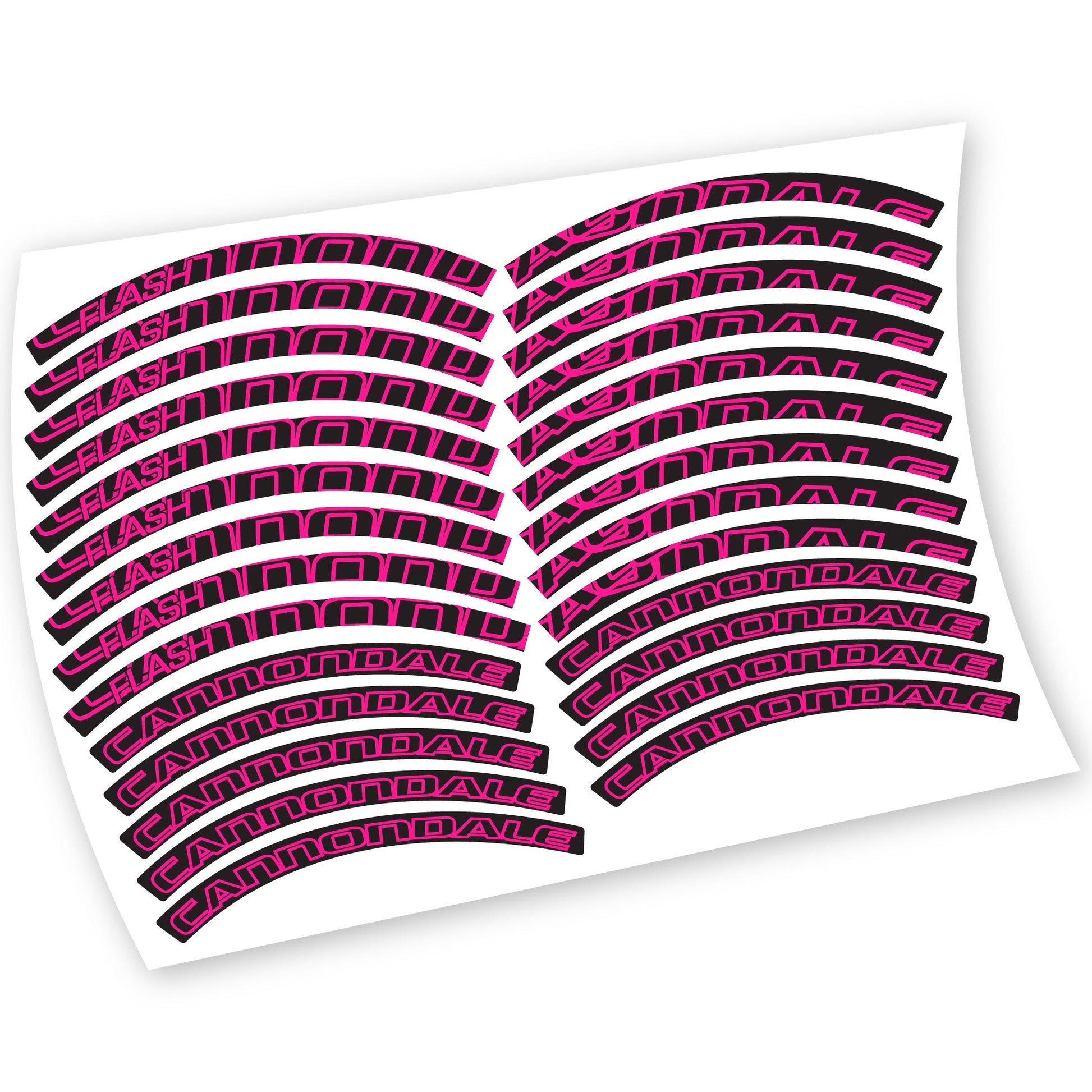 Stickers Cannondale Flash compatibles Autocollants roues VTT