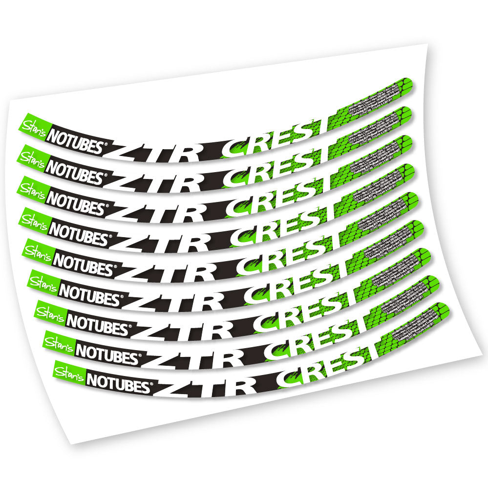 Stickers Notubes ZTR Crest compatibles Autocollants roues VTT 26"