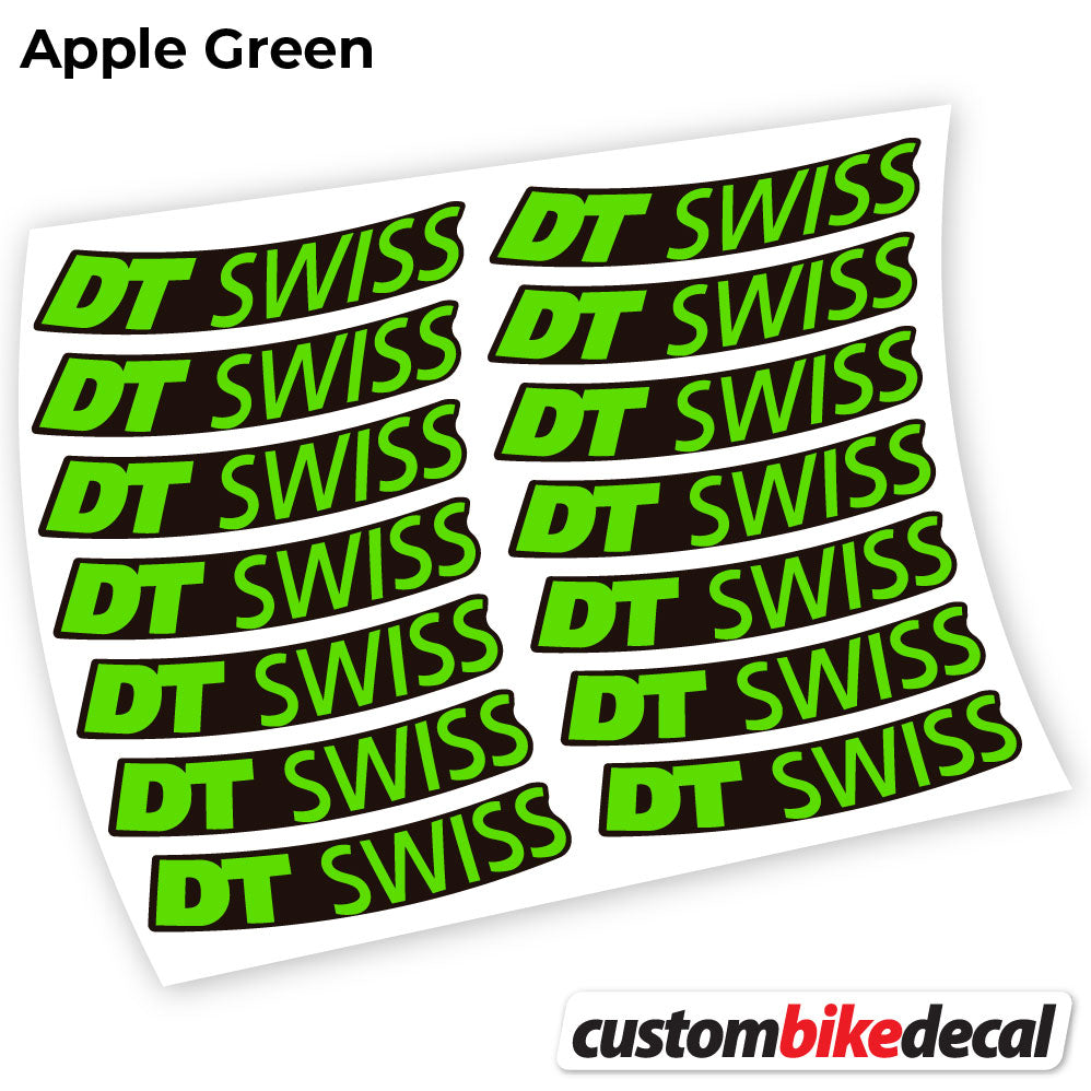 Apple Green decal for DT Swiss Logo Bikes MTB wheel – bike sticker vinyl
