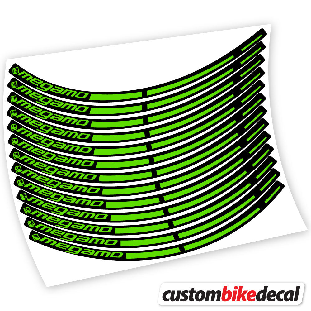 Apple Green decal for Megamo MTB wheel – bike sticker vinyl