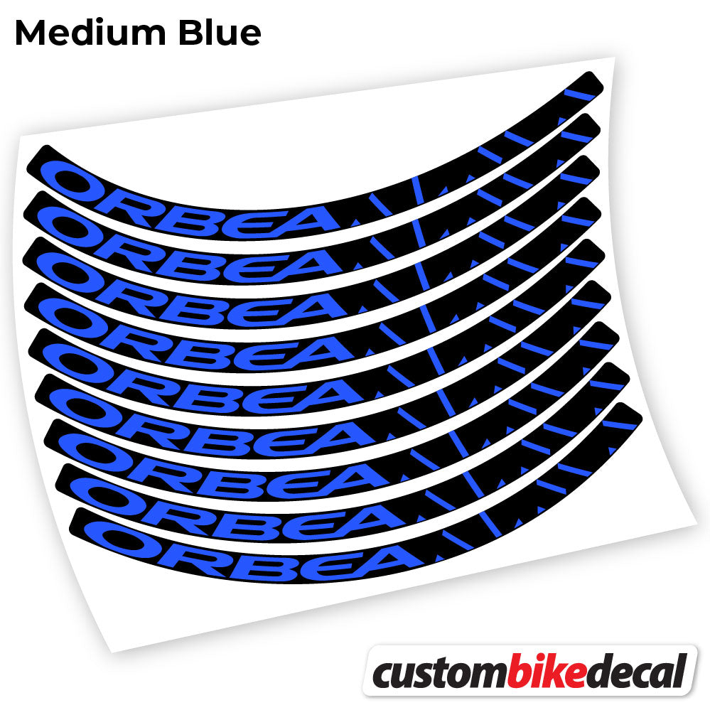 Medium Blue decal for Orbea Alma MTB wheel – bike sticker vinyl