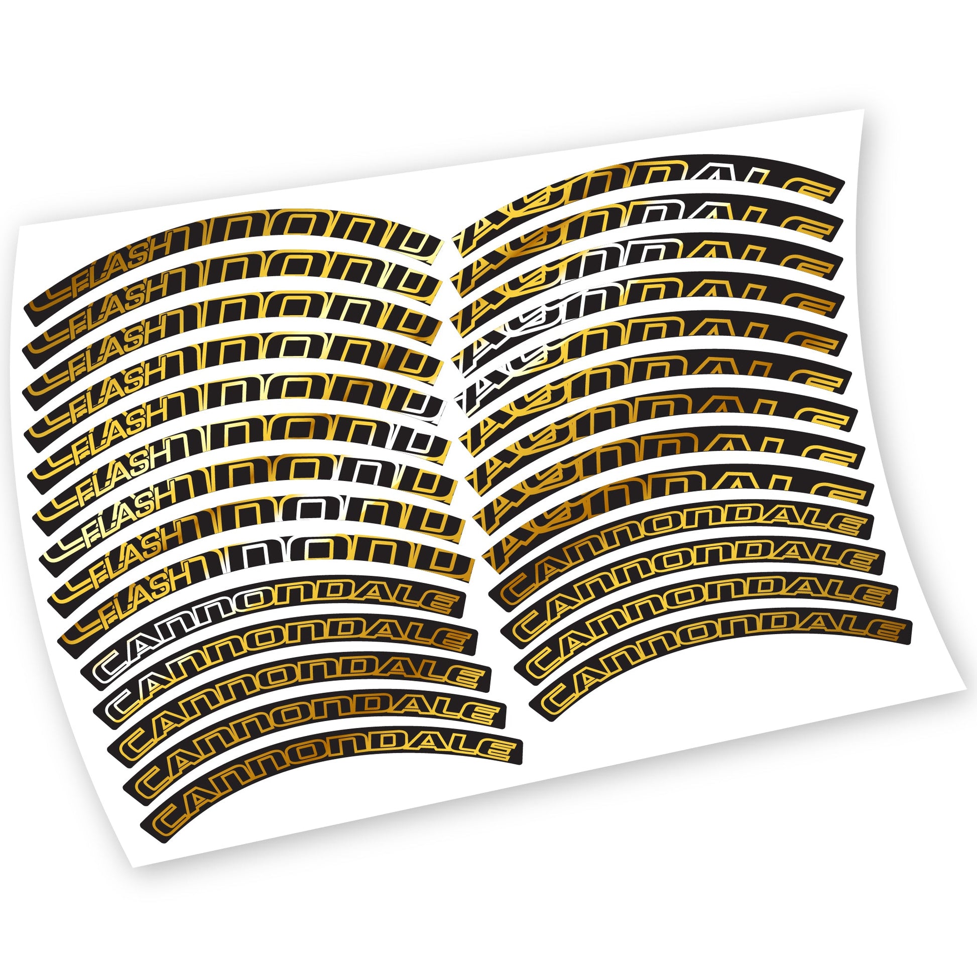 Stickers Cannondale Flash compatibles Autocollants roues VTT