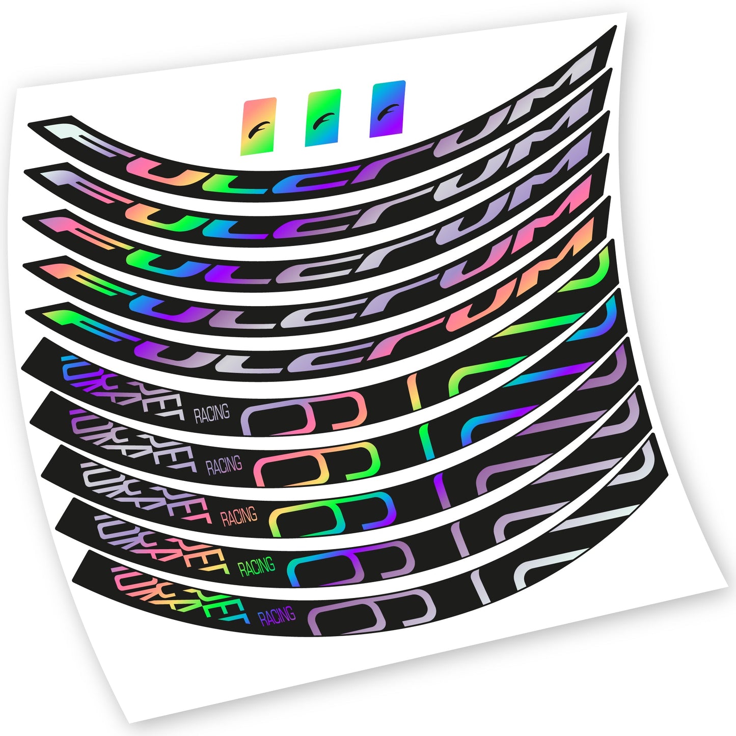 Stickers Fulcrum Racing 6 compatibles Autocollants roues VTT