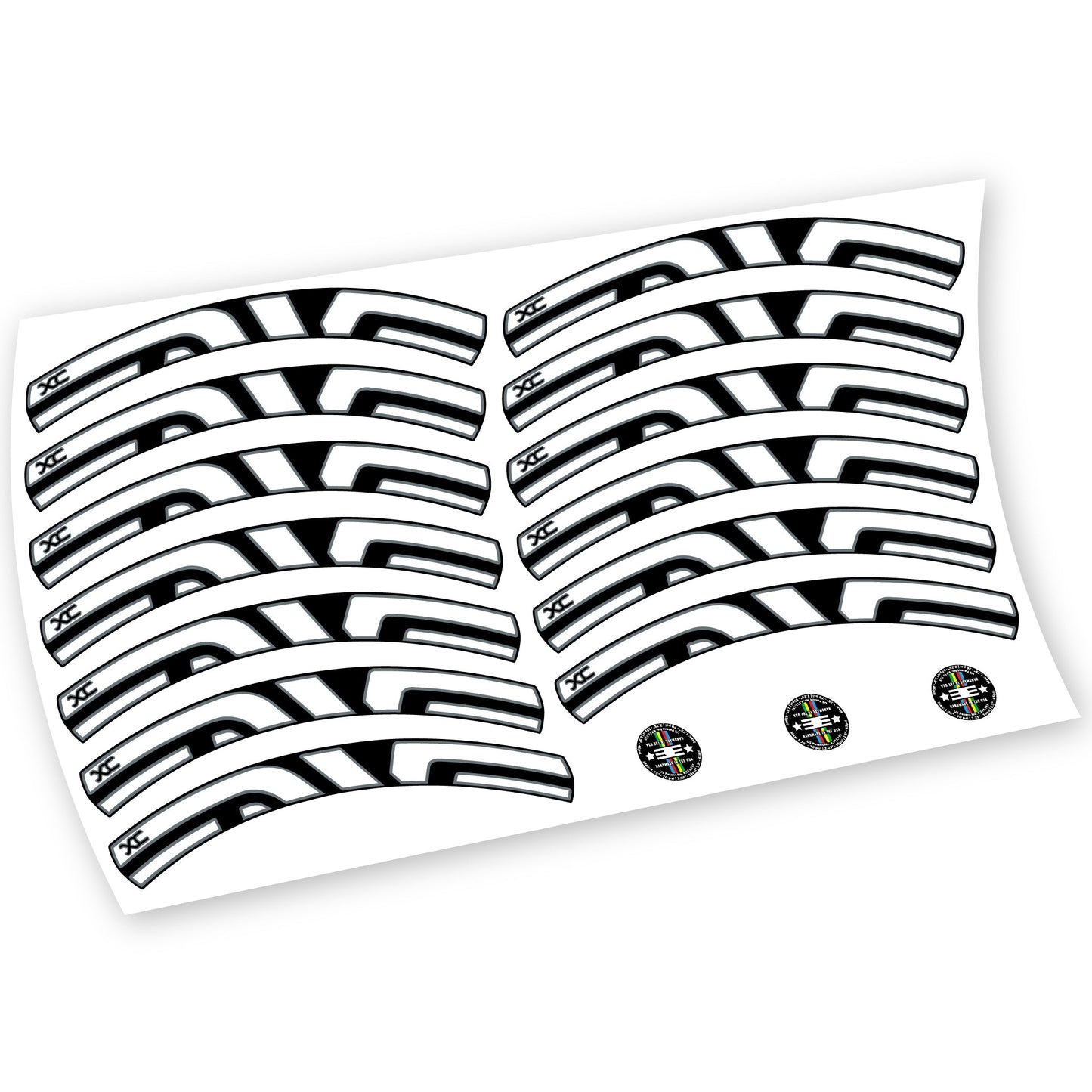 Stickers Enve XC, VTT compatibles Autocollants roues VTT