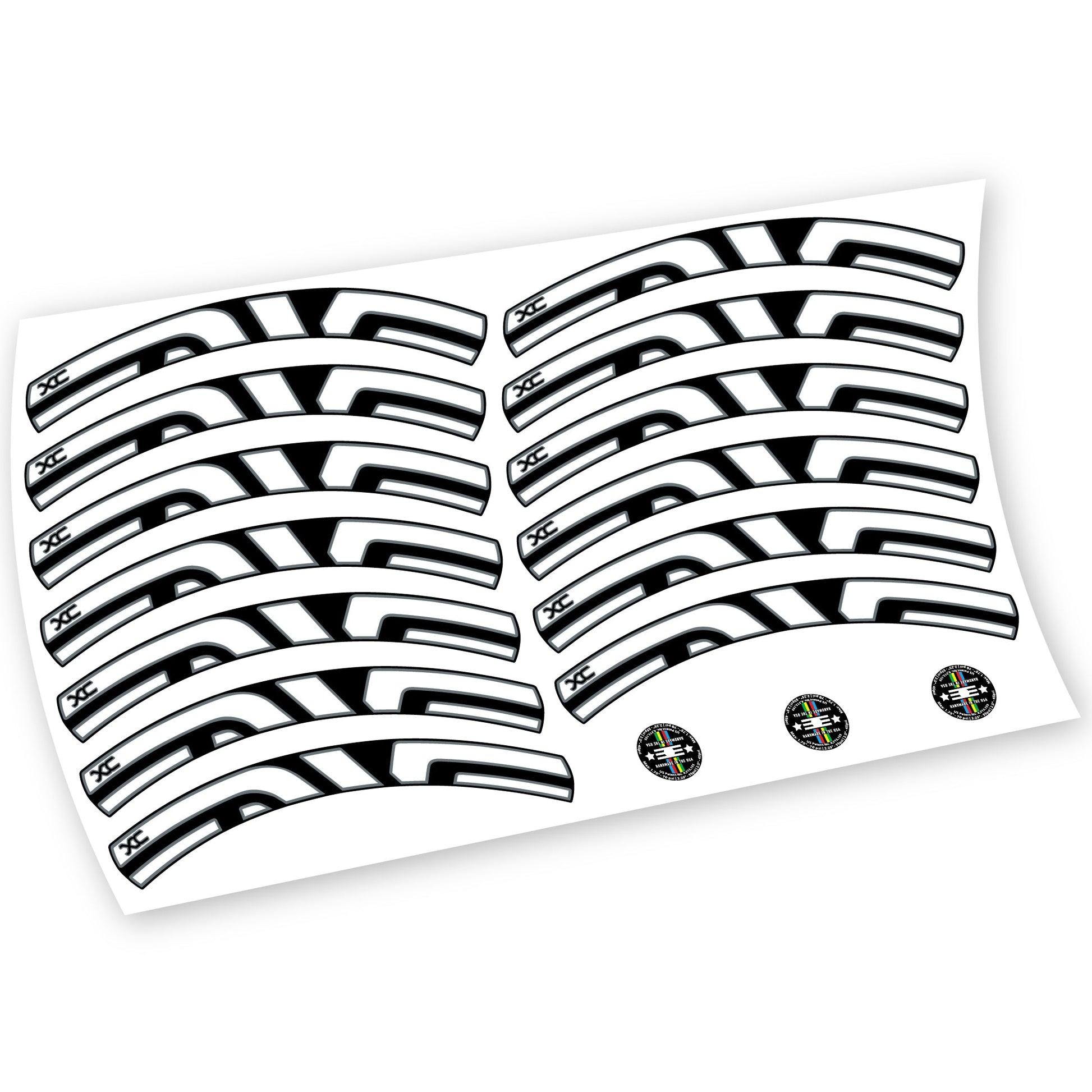 Stickers Enve XC, VTT compatibles Autocollants roues VTT