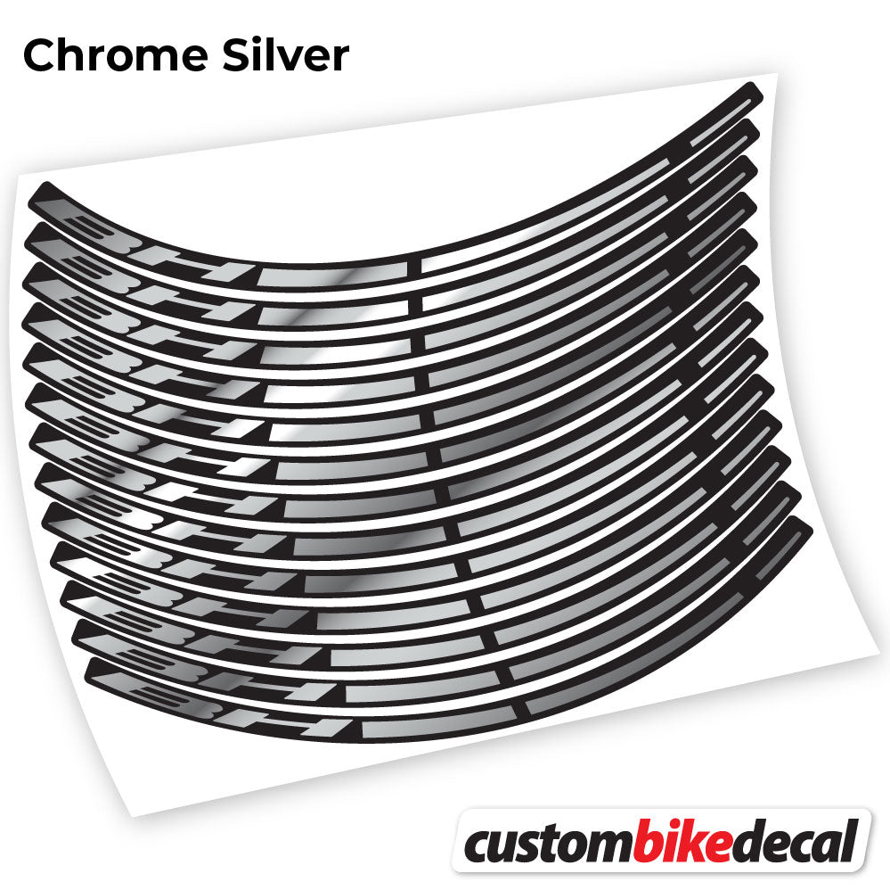 Chrome Silver decal for BH MTB wheel – bike sticker vinyl