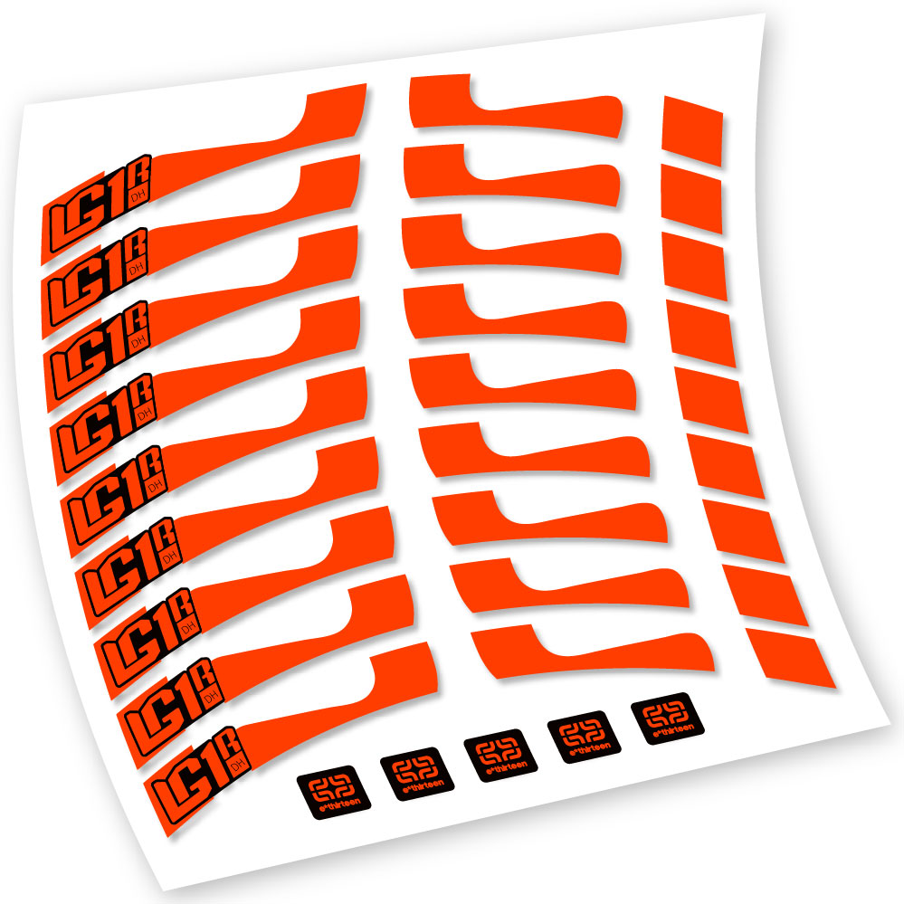 Stickers EThirteen LG1 DH compatibles Autocollants roues VTT