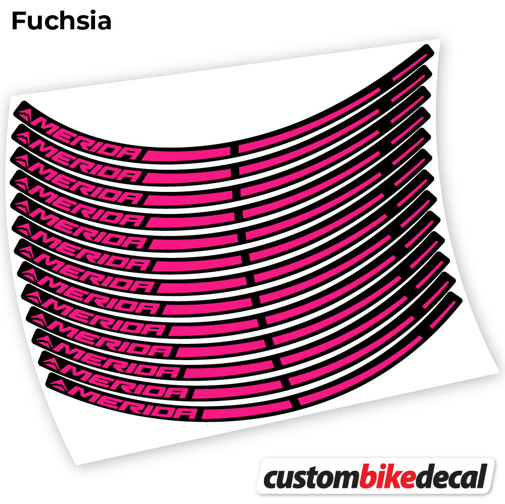 Fuchsia decal for Merida MTB wheel – bike sticker vinyl