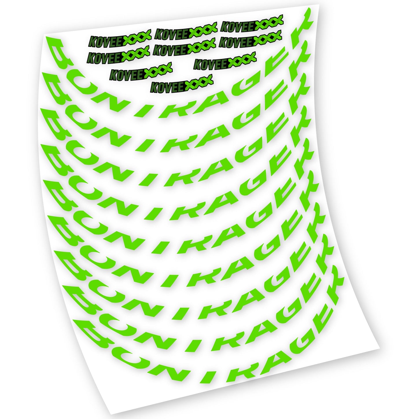Stickers Bontrager Kovee XXX compatibles Autocollants roues VTT