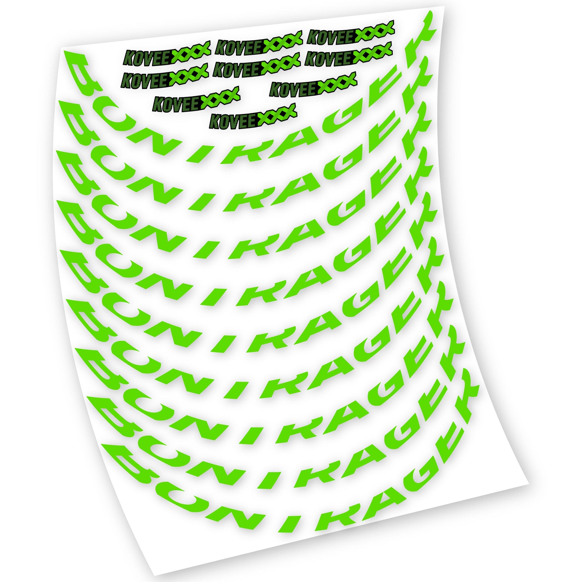 Stickers Bontrager Kovee XXX compatibles Autocollants roues VTT