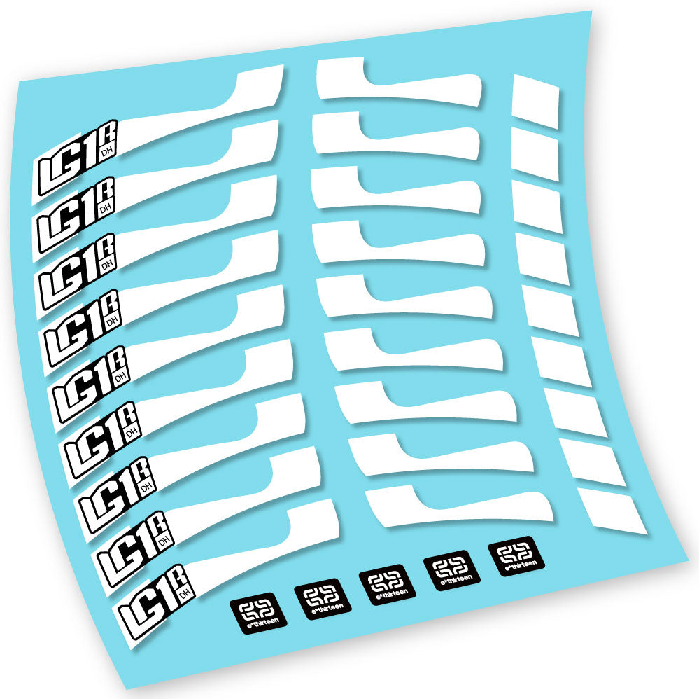 Stickers EThirteen LG1 DH compatibles Autocollants roues VTT