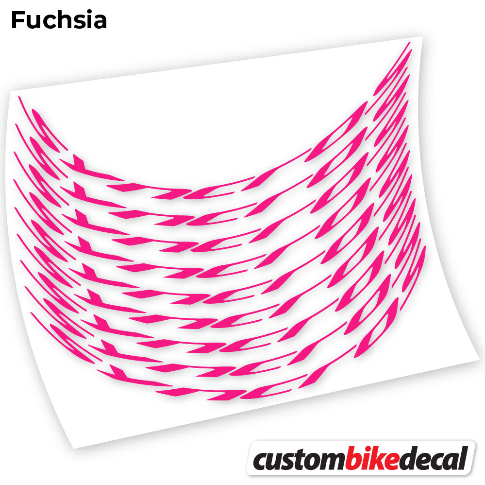 Fuchsia decal for Syncross MTB wheel – bike sticker vinyl