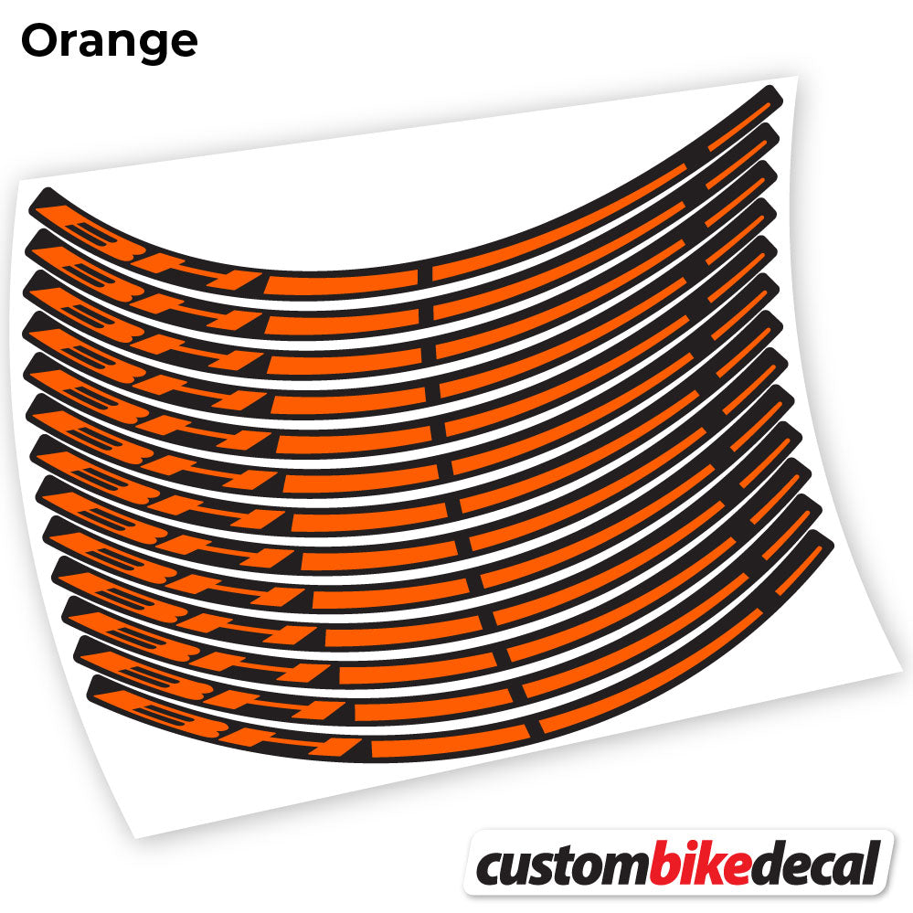 Orange decal for BH MTB wheel – bike sticker vinyl