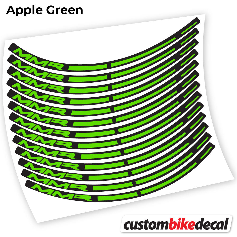 Apple Green decal for MMR MTB wheel – bike sticker vinyl