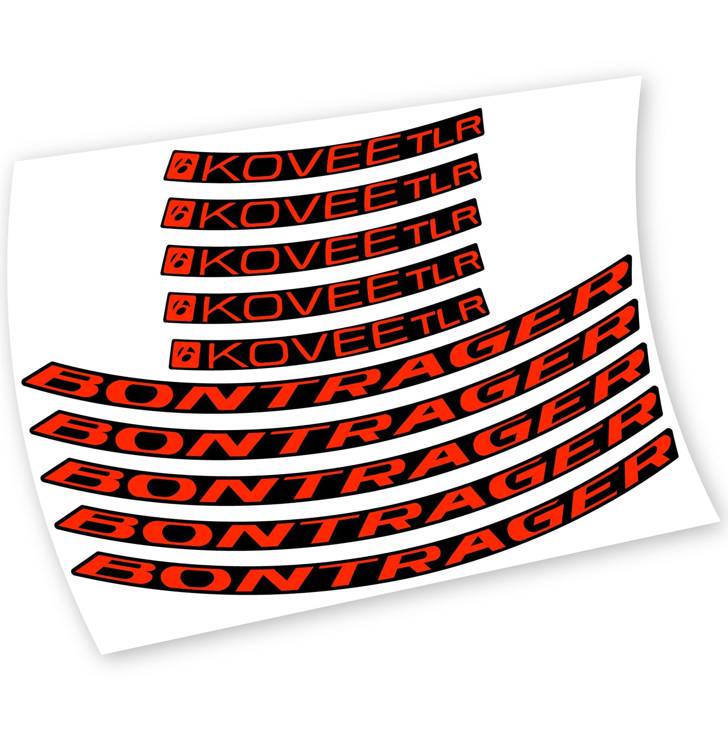 Stickers Bontrager Kovee TLR 2021 compatibles Autocollants roues VTT