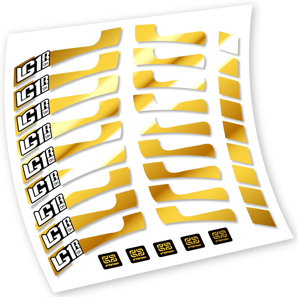 Stickers EThirteen LG1 DH compatibles Autocollants roues VTT