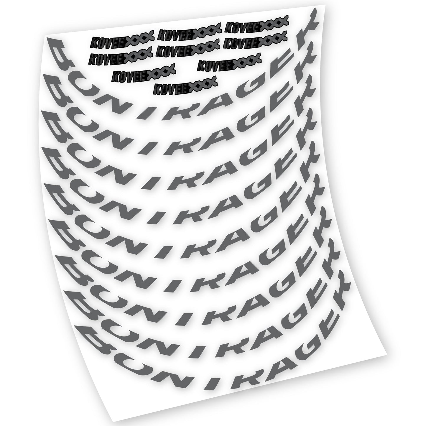 Stickers Bontrager Kovee XXX compatibles Autocollants roues VTT