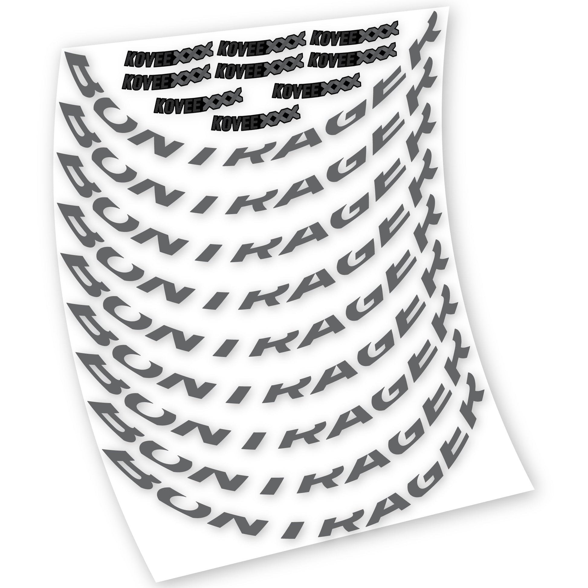 Stickers Bontrager Kovee XXX compatibles Autocollants roues VTT