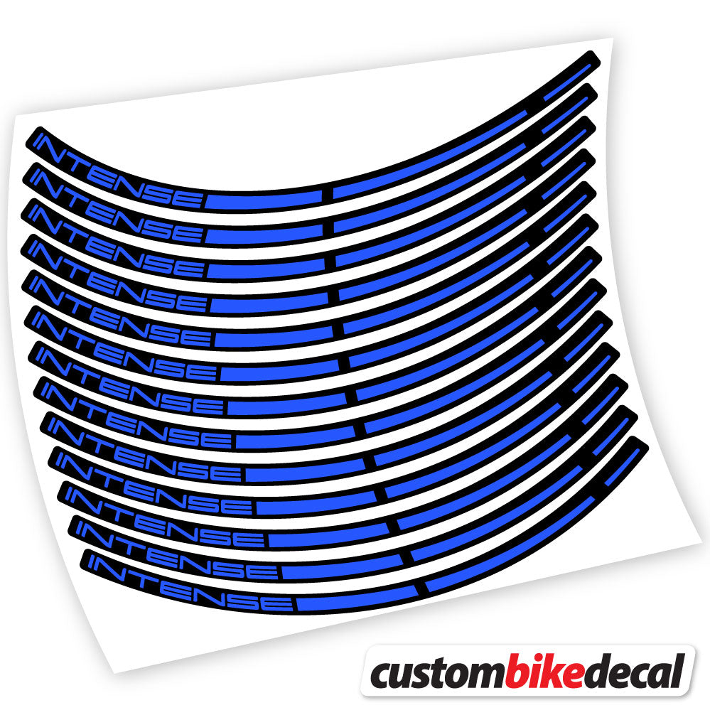Medium Blue decal for Intense MTB wheel – bike sticker vinyl