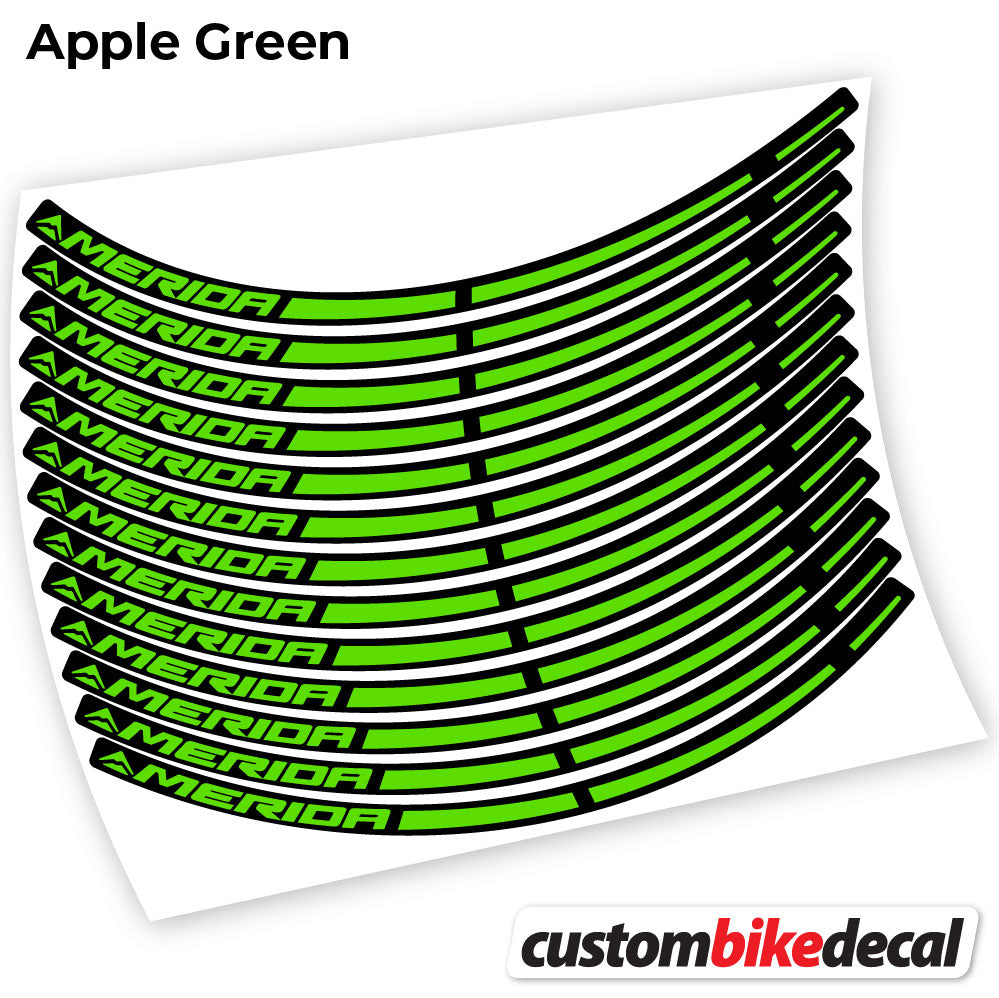 Apple Green decal for Merida MTB wheel – bike sticker vinyl