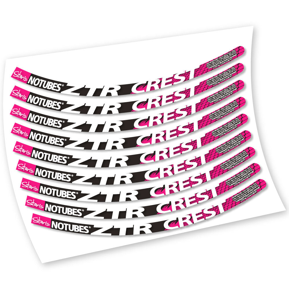 Stickers Notubes ZTR Crest compatibles Autocollants roues VTT 26"
