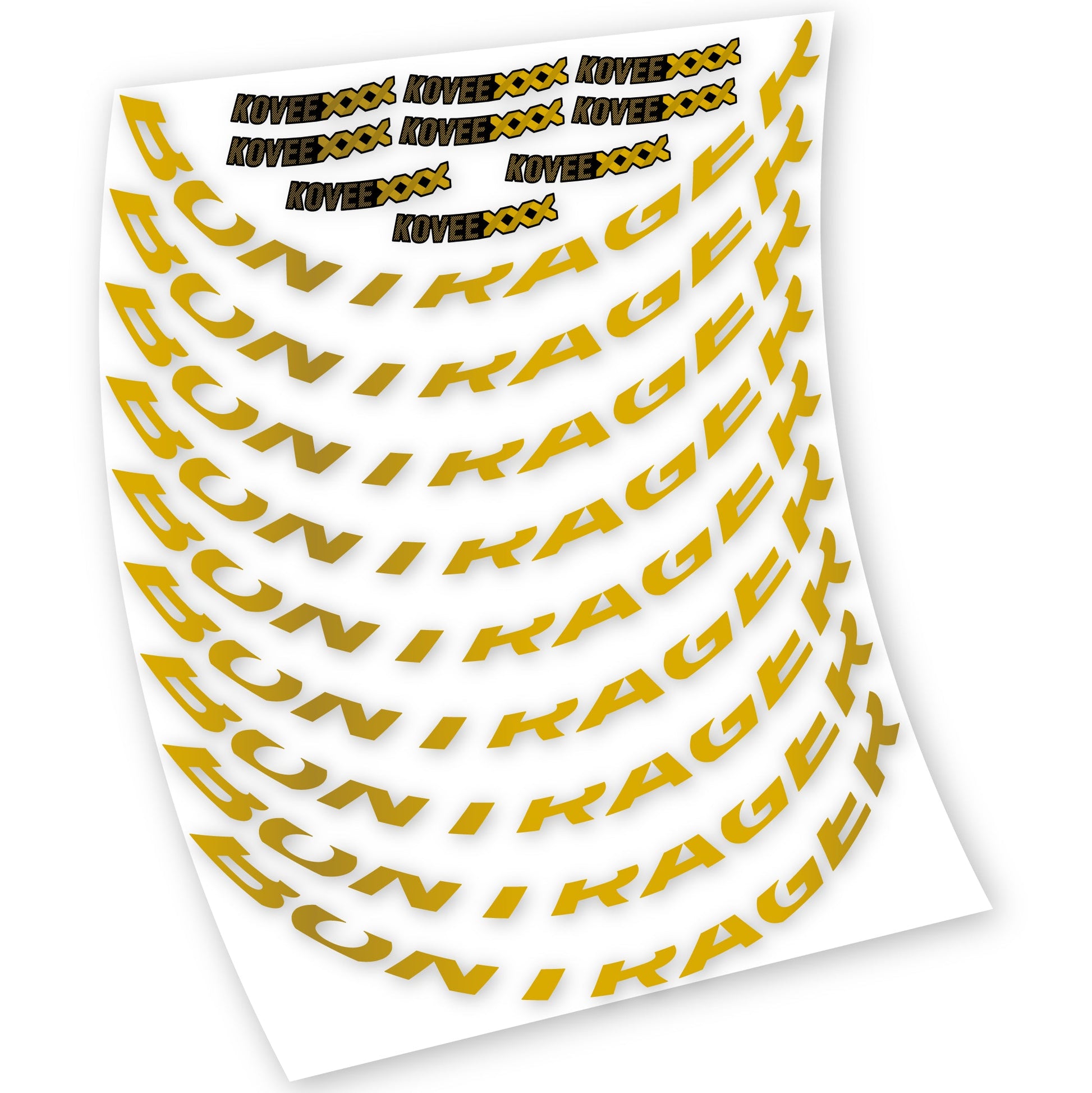 Stickers Bontrager Kovee XXX compatibles Autocollants roues VTT