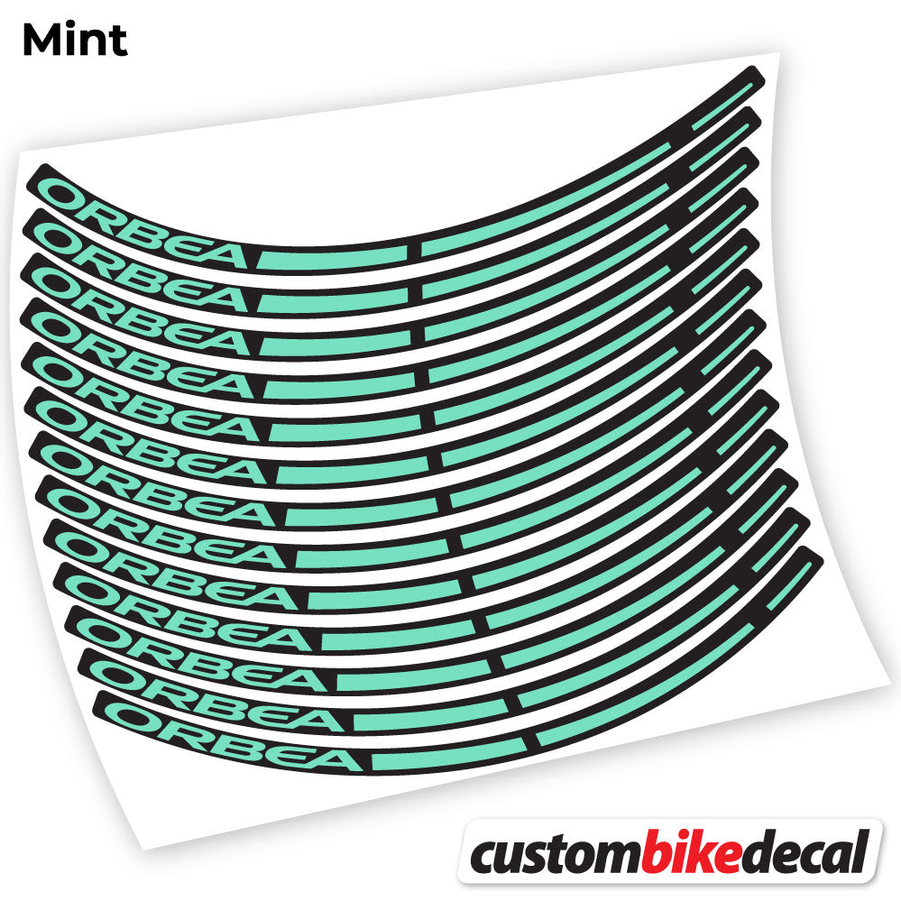 Mint decal for ORBEA MTB wheel – bike sticker vinyl