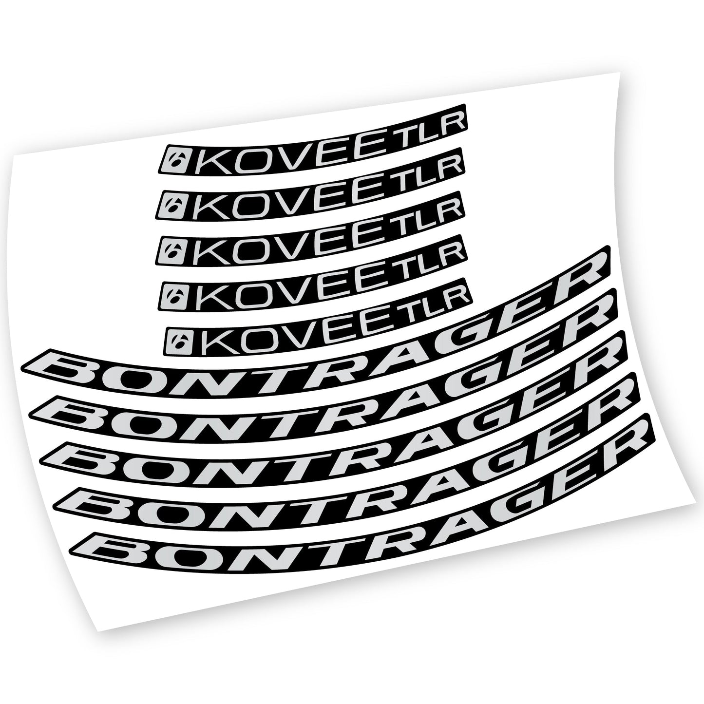 Stickers Bontrager Kovee TLR 2021 compatibles Autocollants roues VTT