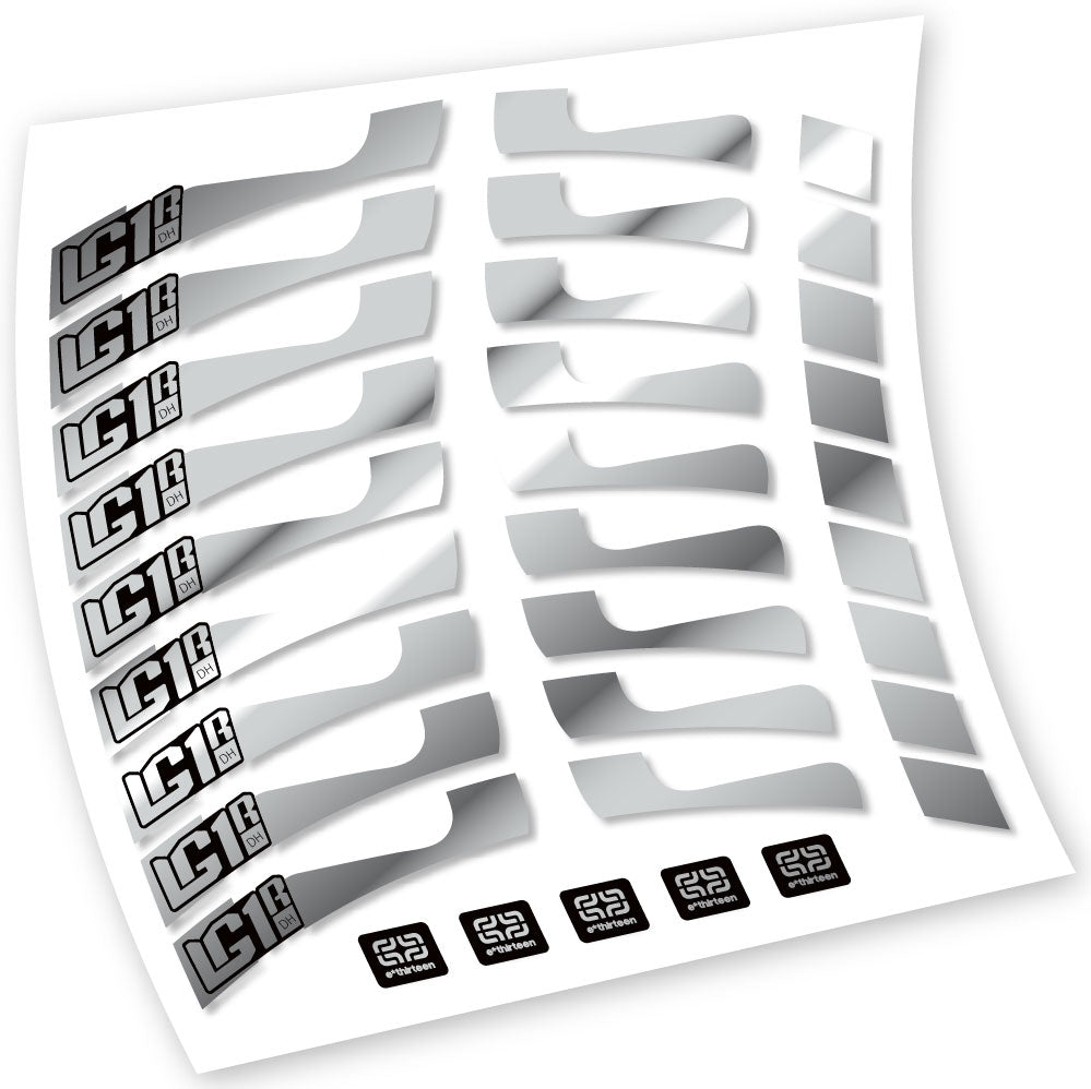 Stickers EThirteen LG1 DH compatibles Autocollants roues VTT