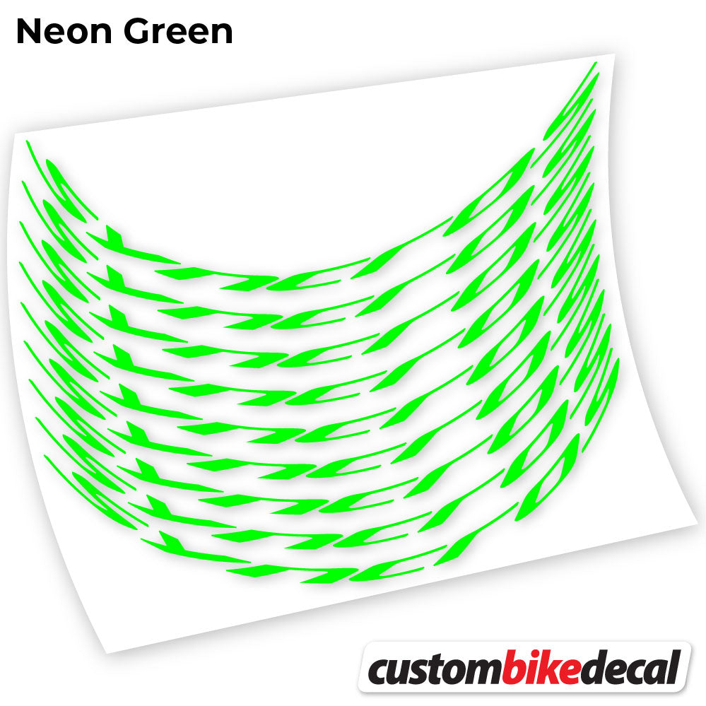 Neon Green decal for Syncross MTB wheel – bike sticker vinyl