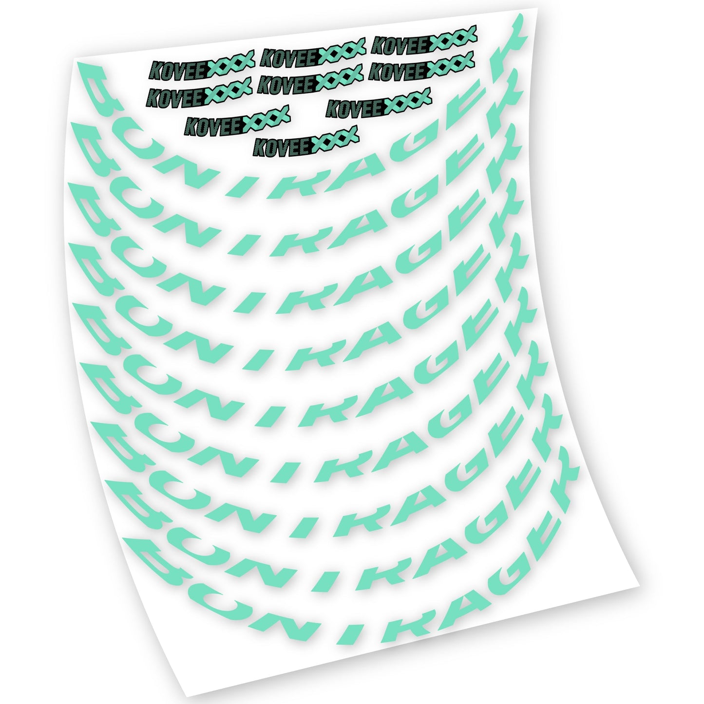 Stickers Bontrager Kovee XXX compatibles Autocollants roues VTT