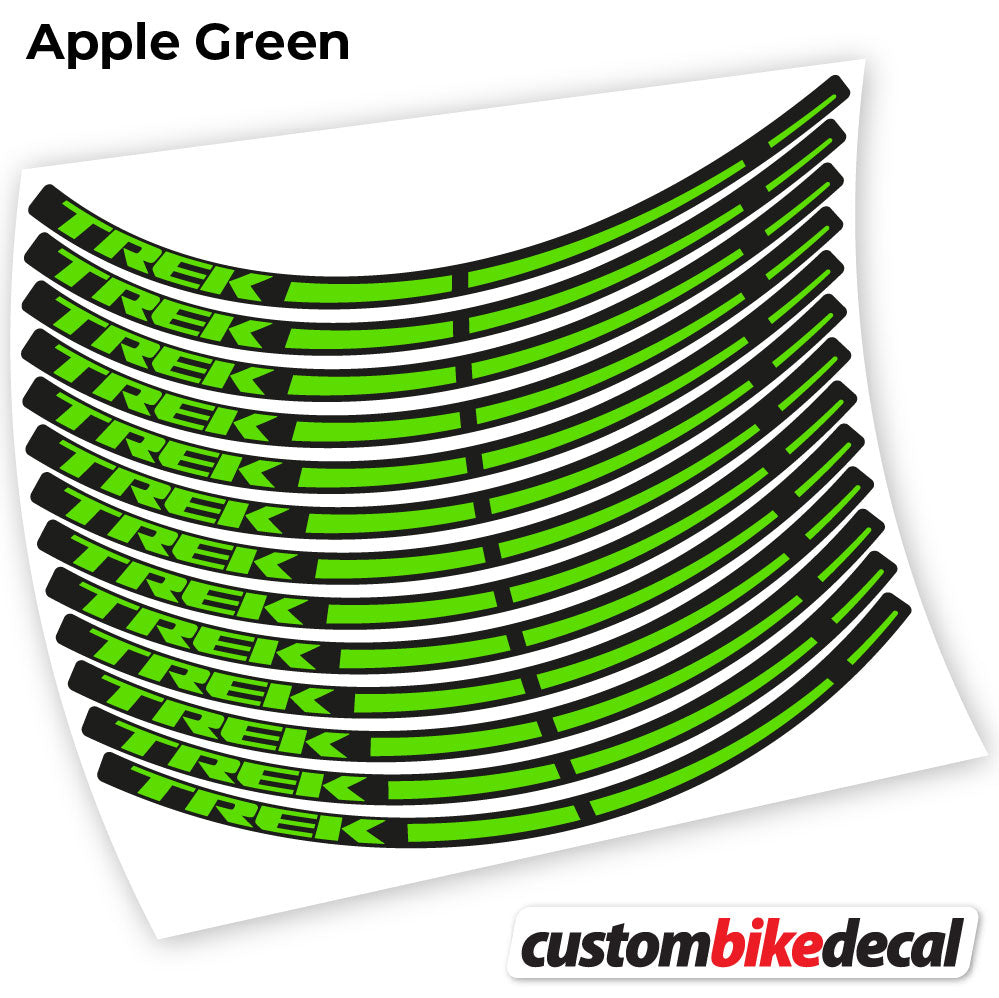 Apple Green decal for Trek wheel – bike sticker vinyl
