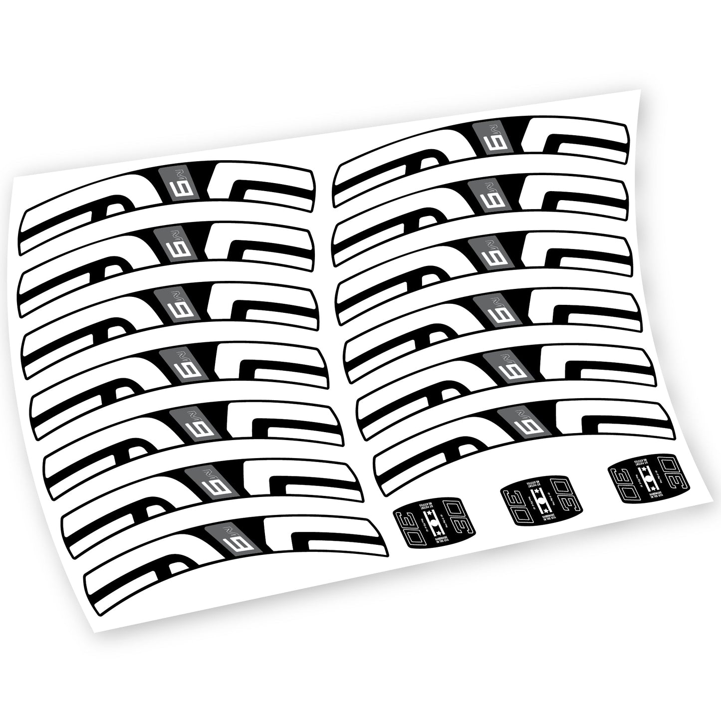 Stickers Enve M9 M930 compatibles Autocollants roues VTT
