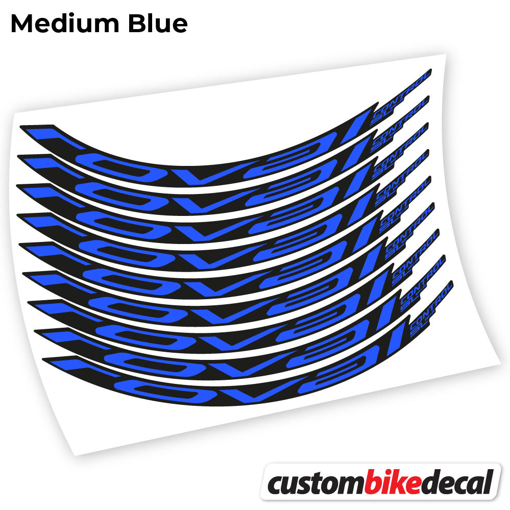 Medium Blue decal for Roval Control SL 2021 MTB wheel – bike sticker vinyl