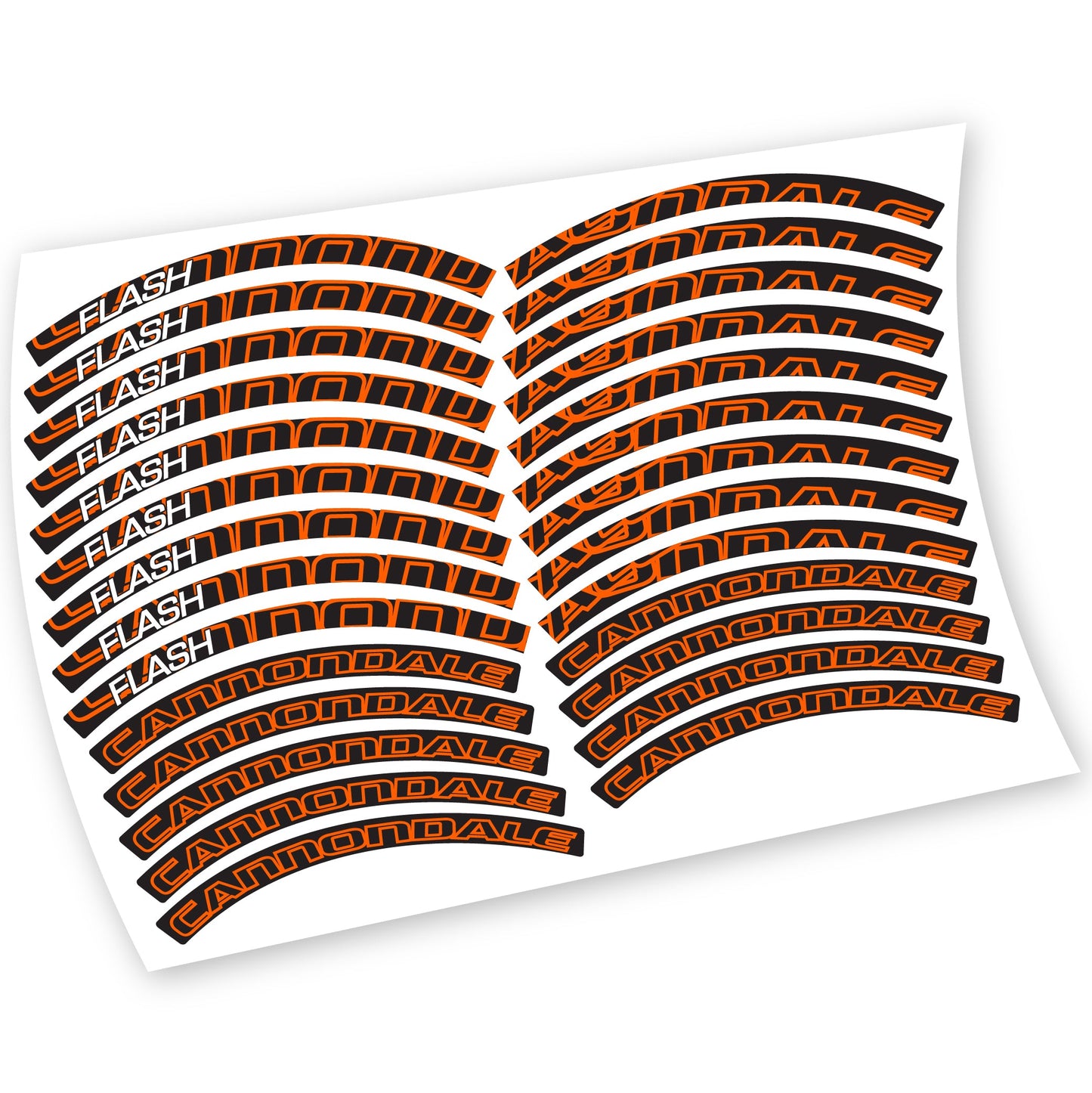 Stickers Cannondale Flash compatibles Autocollants roues VTT