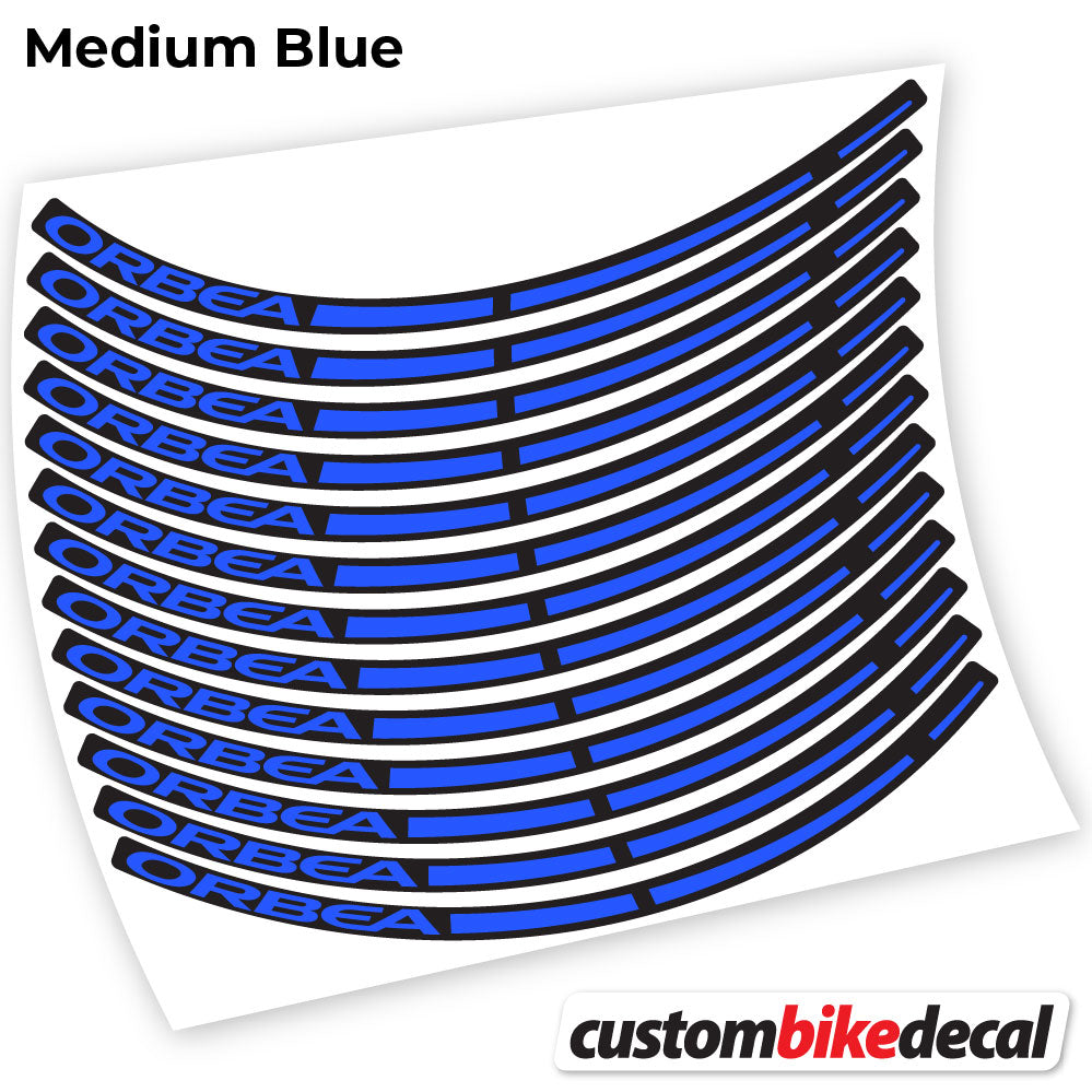 Medium Blue decal for ORBEA MTB wheel – bike sticker vinyl