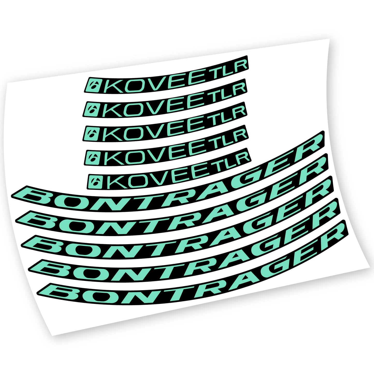Stickers Bontrager Kovee TLR 2021 compatibles Autocollants roues VTT
