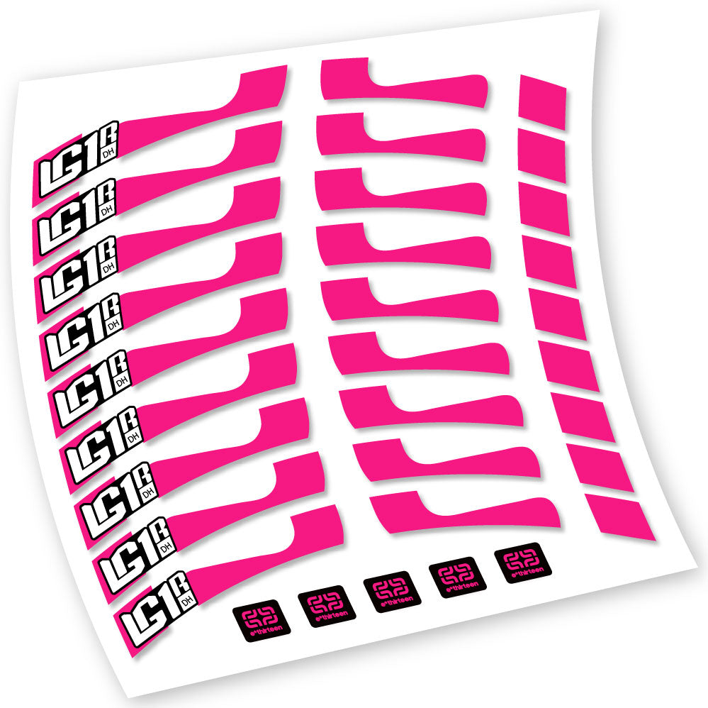 Stickers EThirteen LG1 DH compatibles Autocollants roues VTT