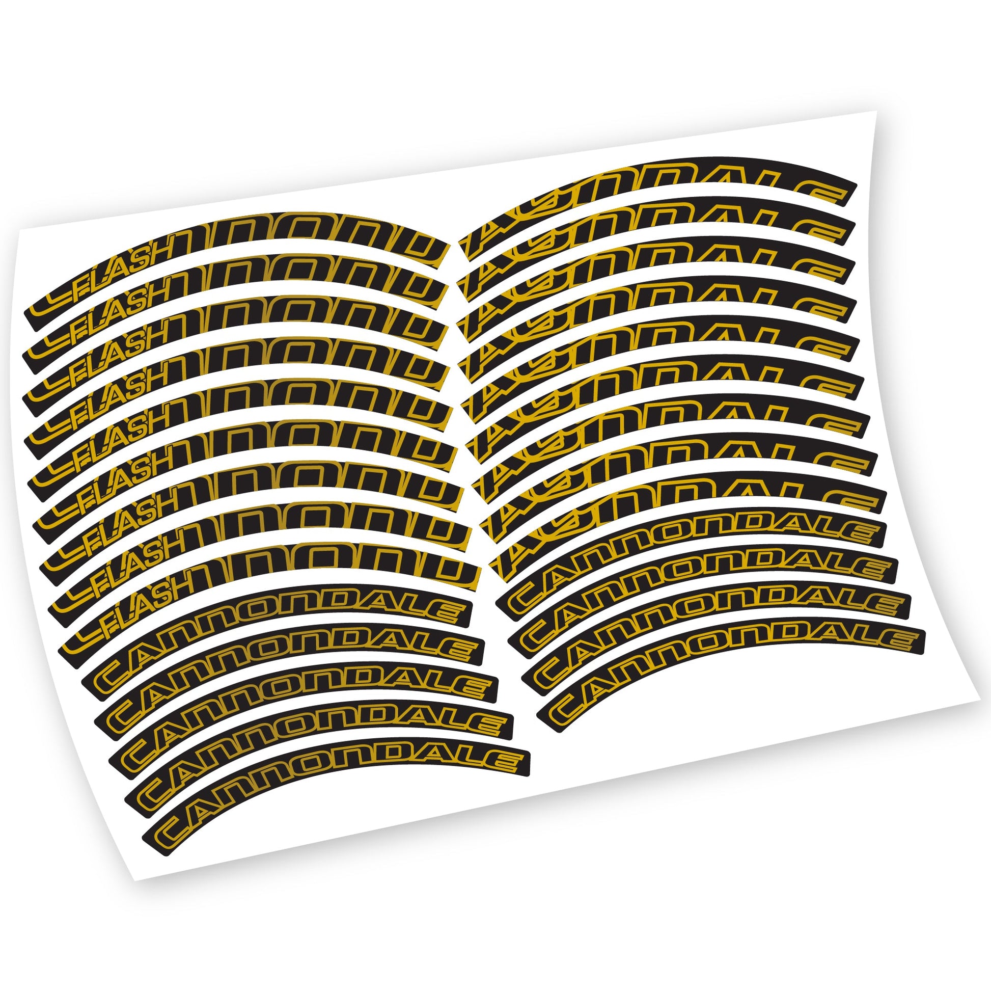 Stickers Cannondale Flash compatibles Autocollants roues VTT